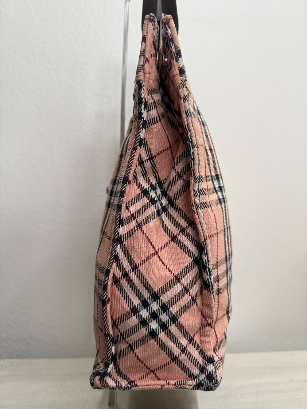 BURBERRY Blue Label Pink Nova Check Tote Bag - Picture 4 of 12